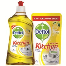 DETTOL DISH GEL LEMON 200 ML